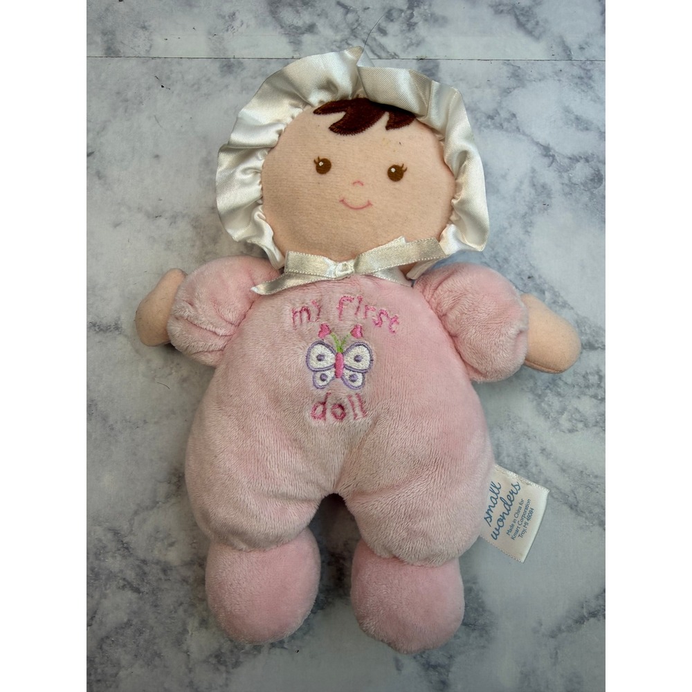 Small Wonders My First Doll Pink Plush Butterfly Baby Toy Style 5271 Kmart 8"